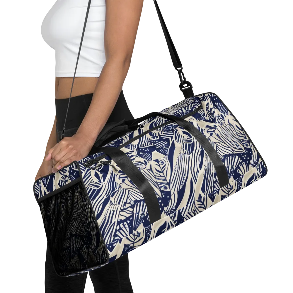 Indigo Jungle on Duffle Bag — Front