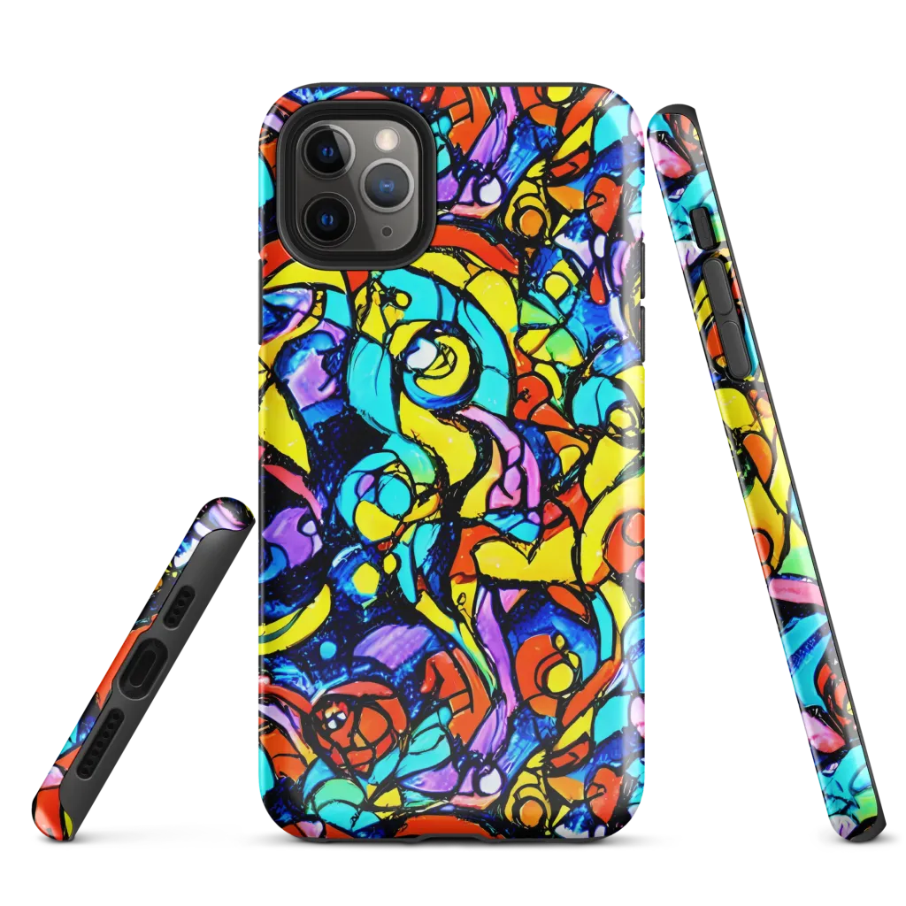 Stained Glass Fever on Tough Case for iPhone® — Front
