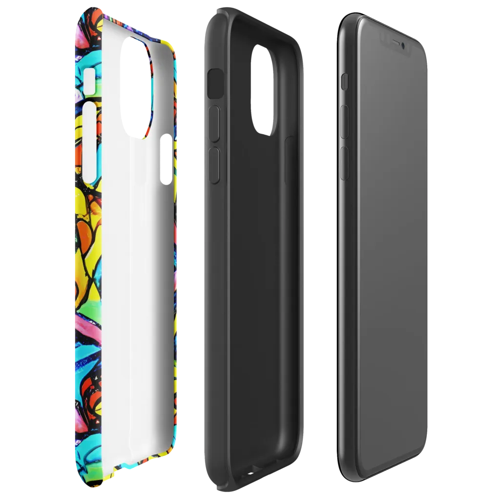 Stained Glass Fever on Tough Case for iPhone® — Right
