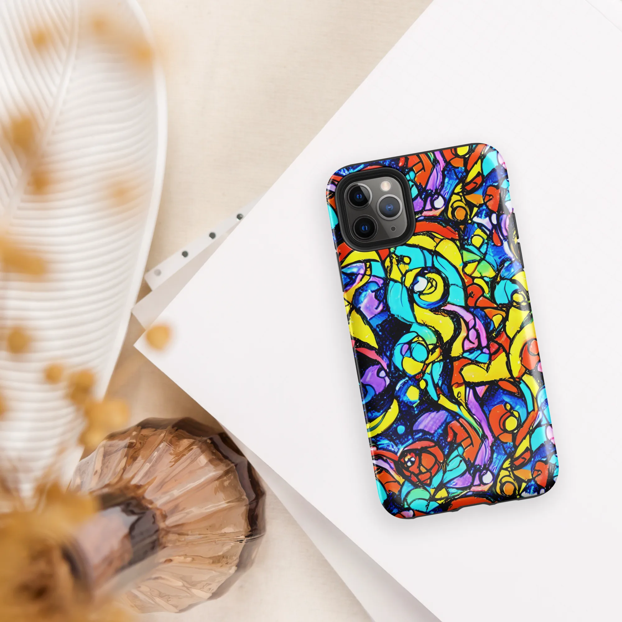 Stained Glass Fever on Tough Case for iPhone® — Front