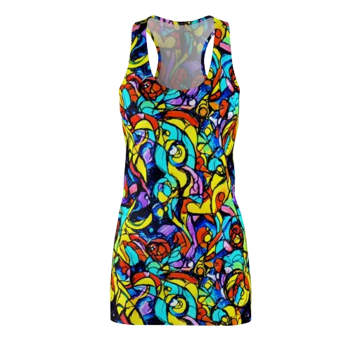 Stained Glass Fever on a Racerback Dress