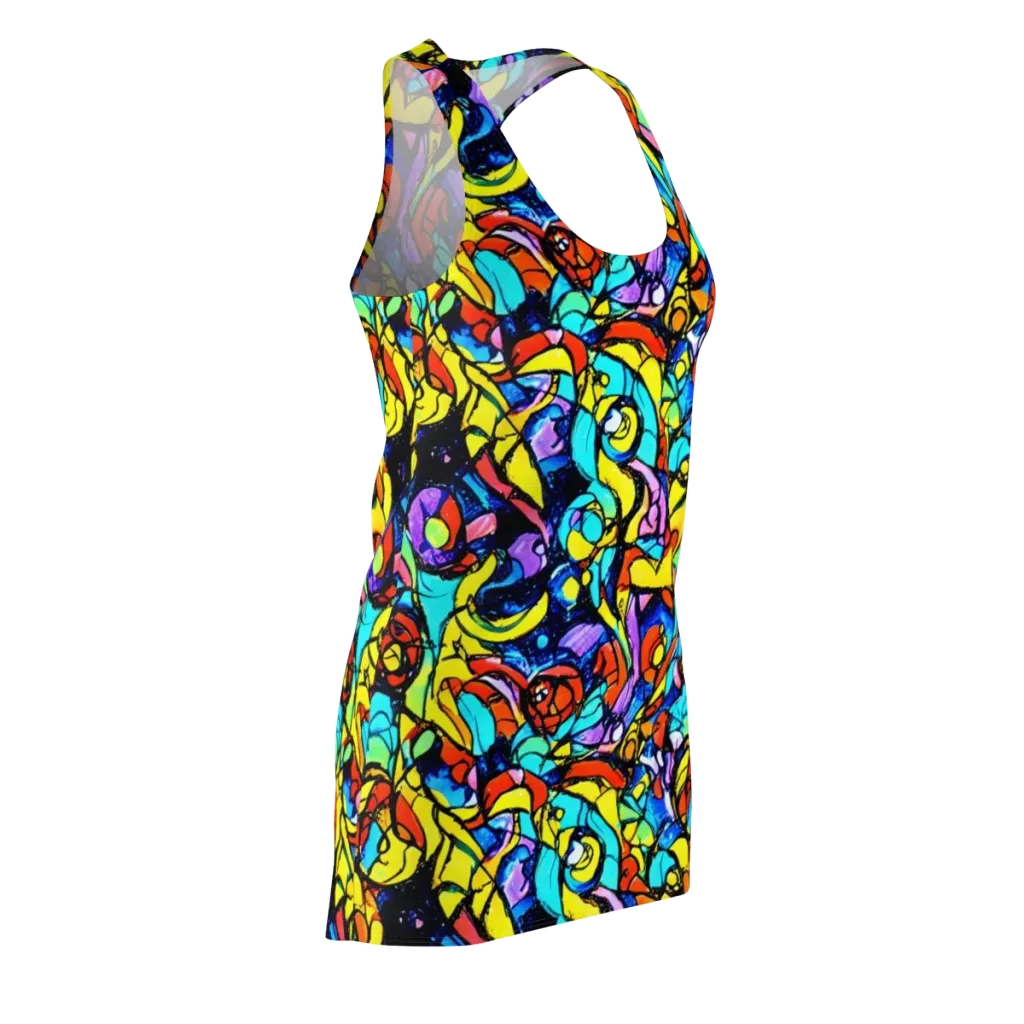Stained Glass Fever on Racerback Dress — Front Side