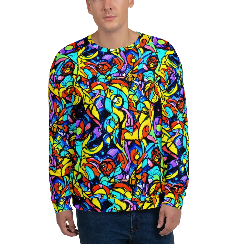 Stained Glass Fever on Sweatshirt — Front