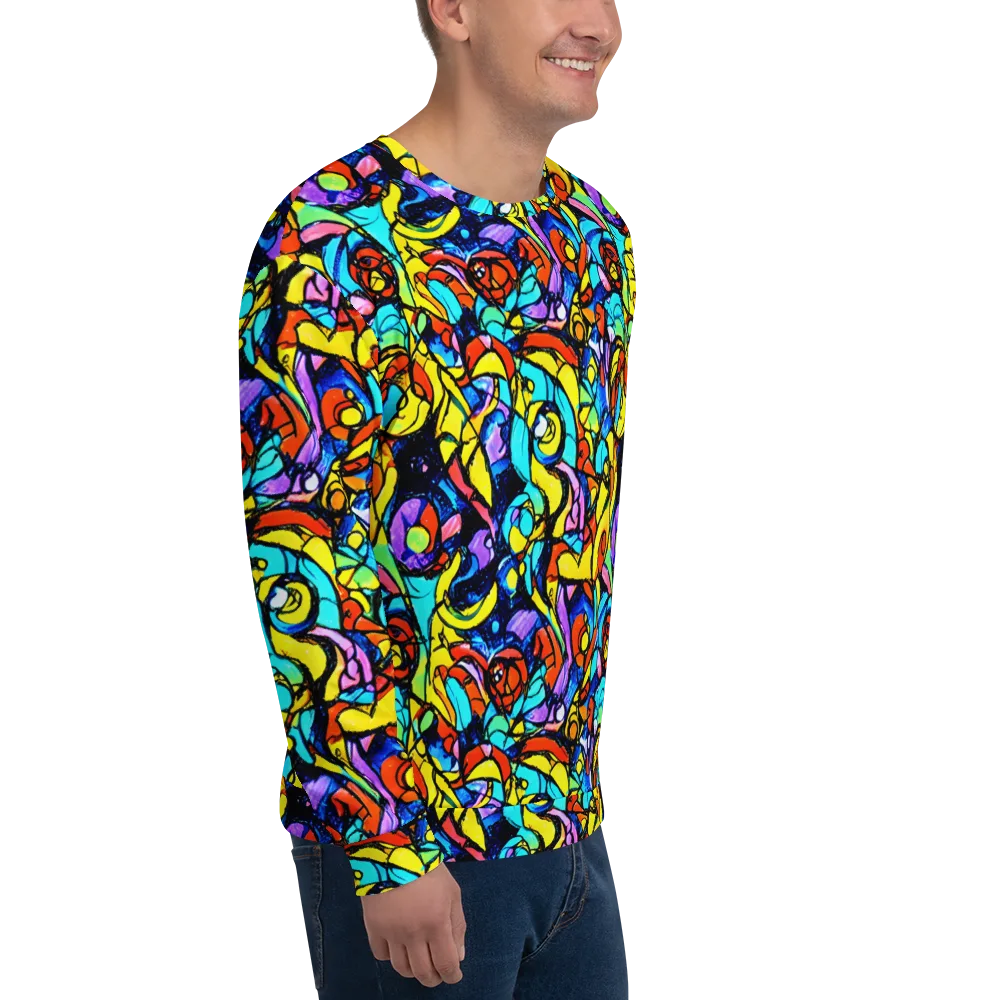 Stained Glass Fever on Sweatshirt — Right Front