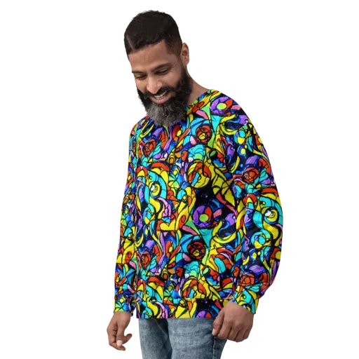 Stained Glass Fever on a Sweatshirt