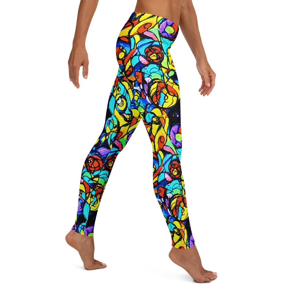 Stained Glass Fever on Leggings — Right