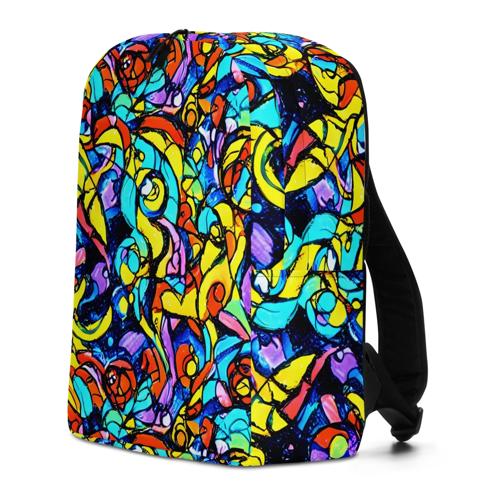 Stained Glass Fever on Minimalist Backpack — Left