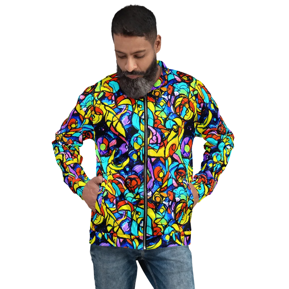 Stained Glass Fever on Bomber Jacket — Front