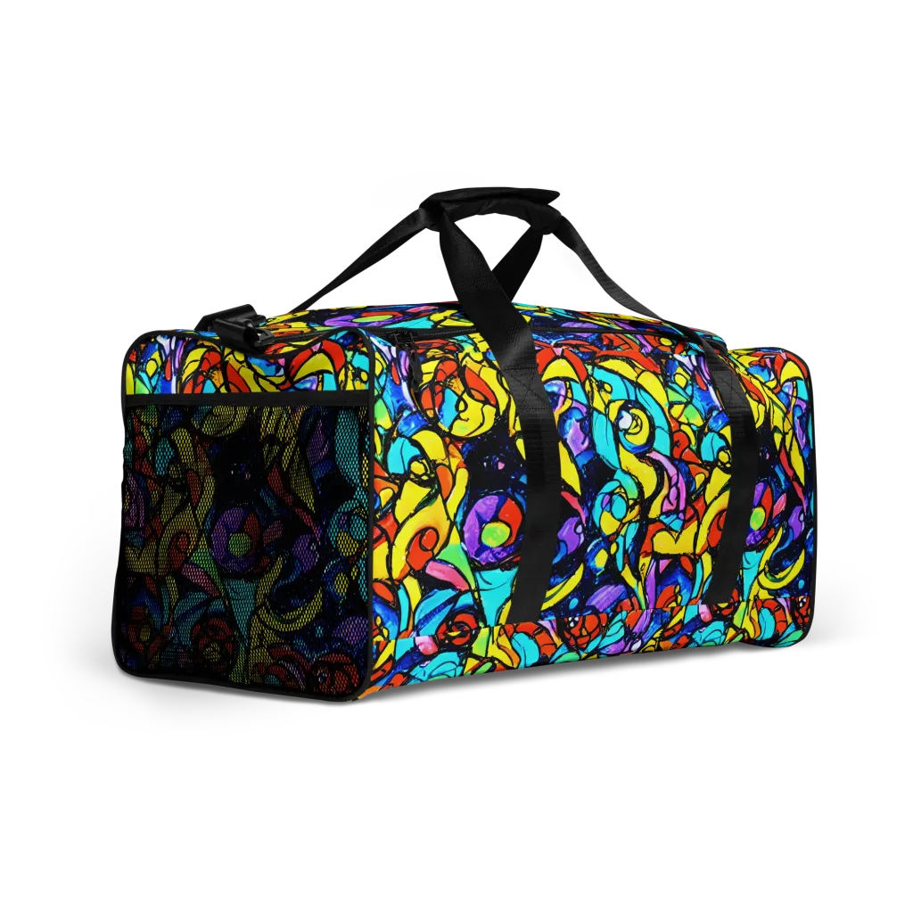 Stained Glass Fever on Duffle Bag — Right Front