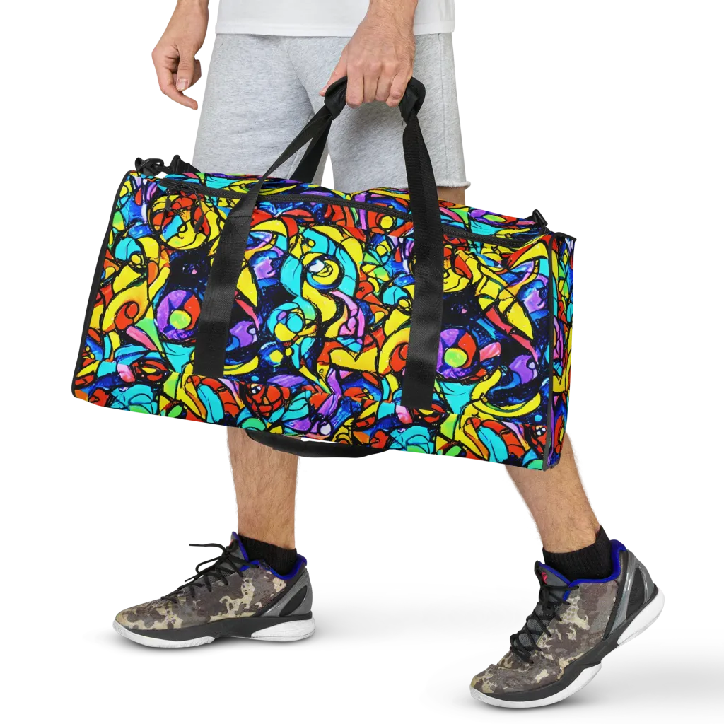 Stained Glass Fever on Duffle Bag — Front