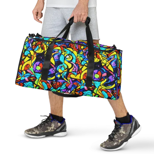 Stained Glass Fever on a Duffle Bag