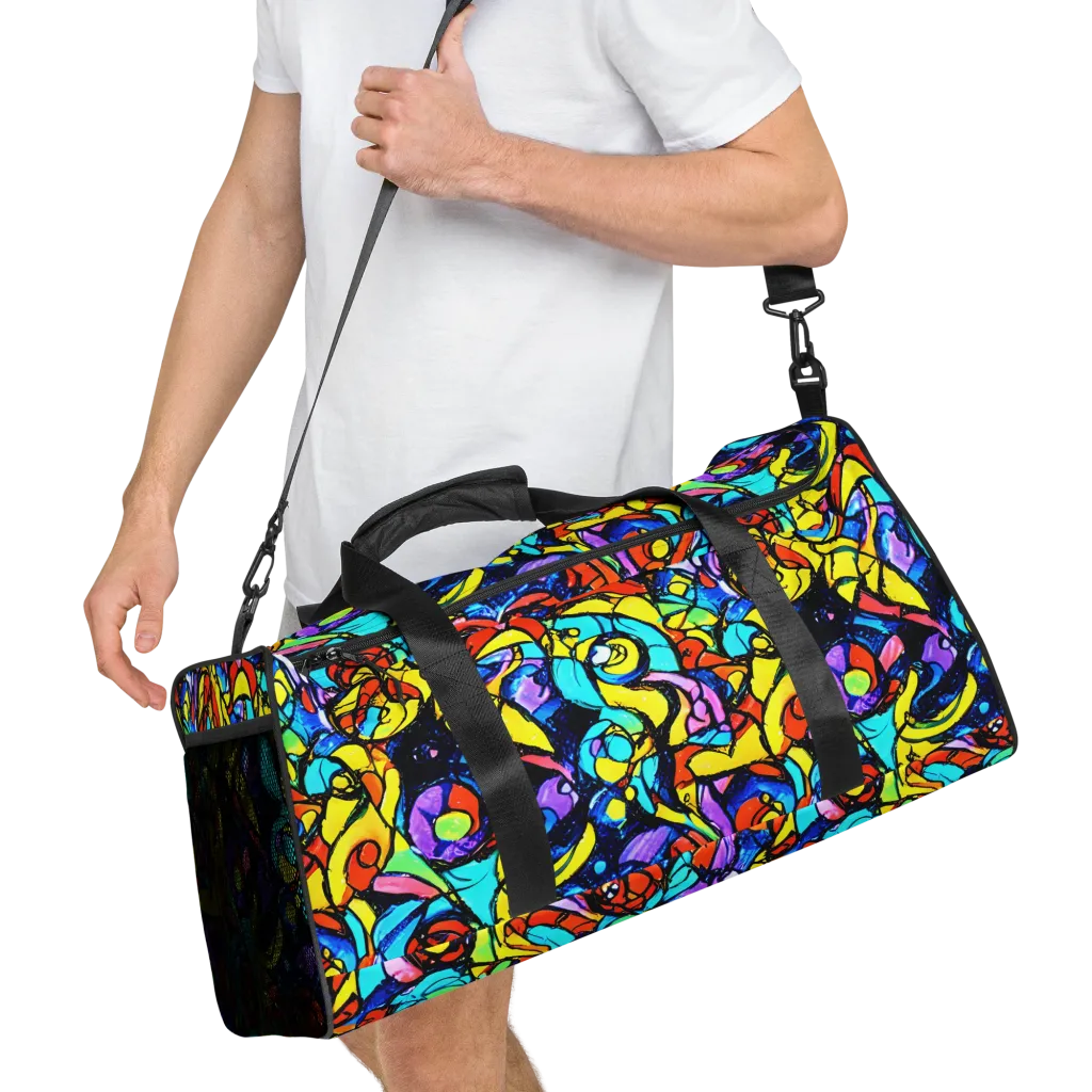 Stained Glass Fever on Duffle Bag — Right Front
