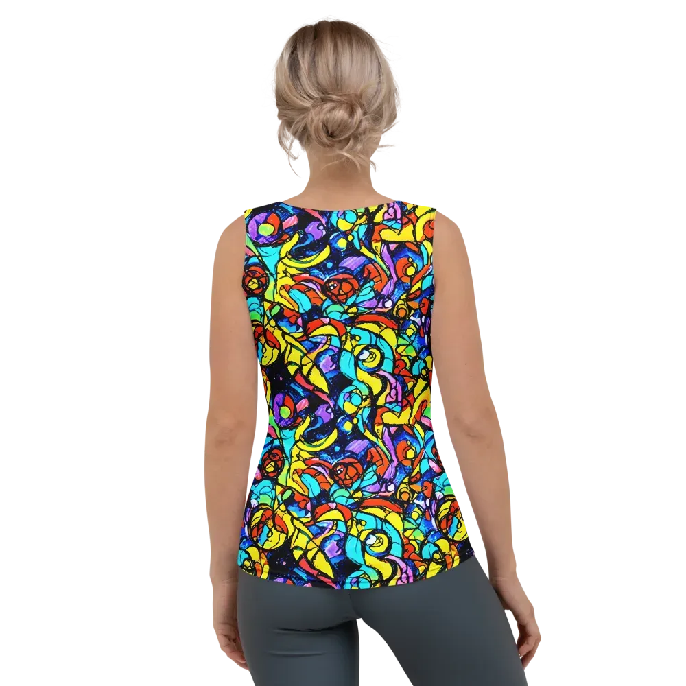 Stained Glass Fever on Women's Tank Top — Back