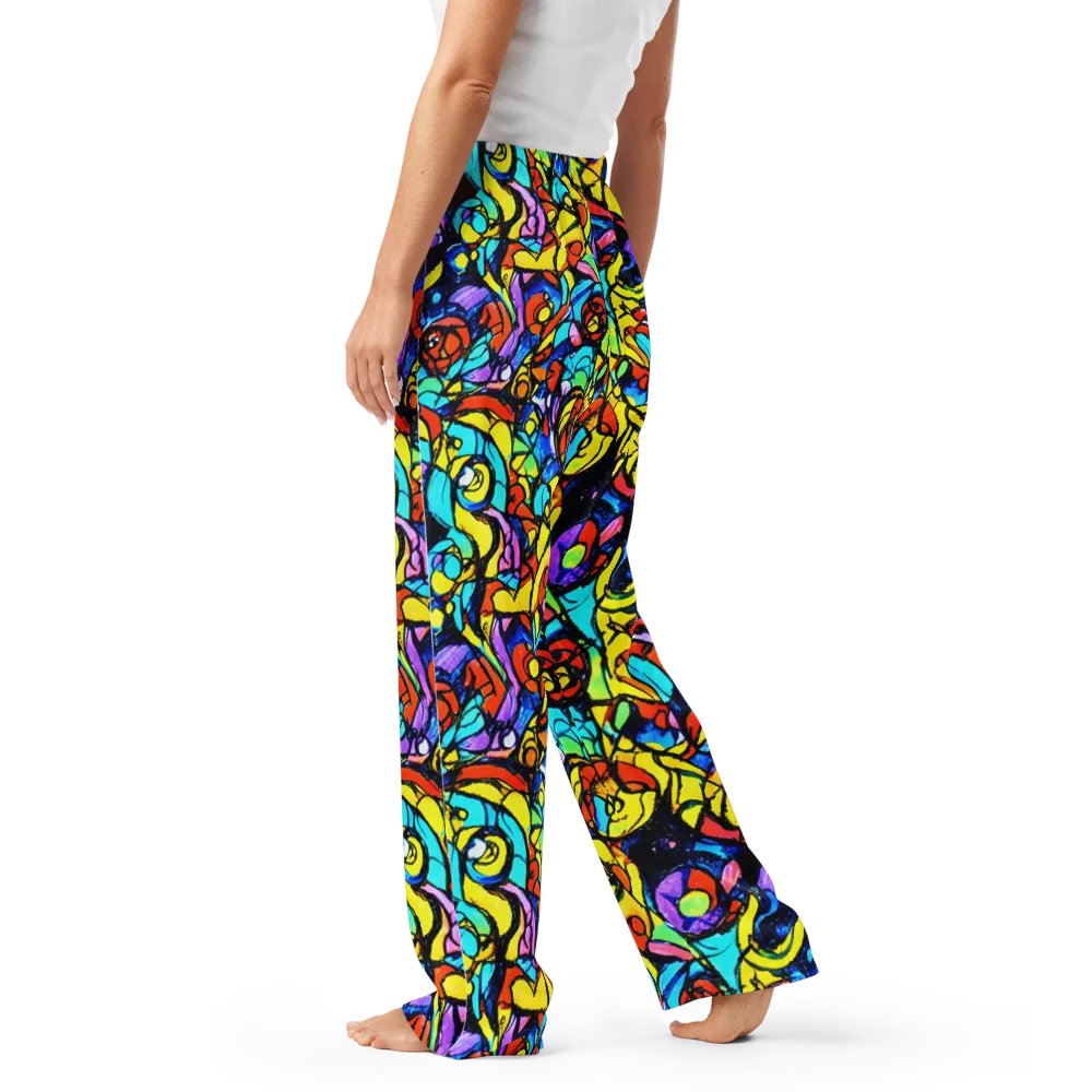 Stained Glass Fever on Women's Pajama Pants — Left