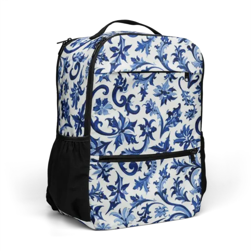 Indigo Filigree on a Utility Backpack