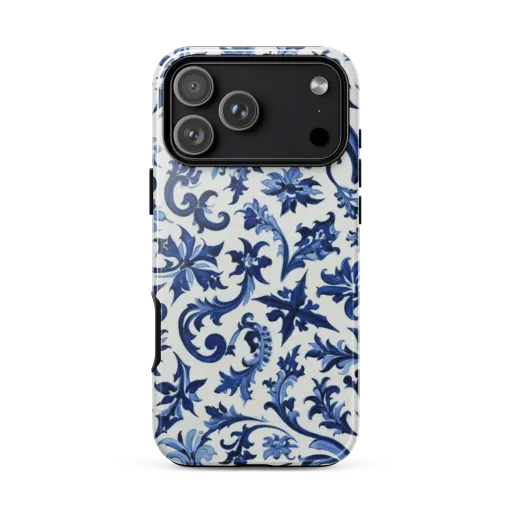 Indigo Filigree on a Tough Case for iPhone®