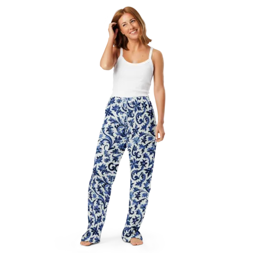 Indigo Filigree on a Women's Pajama Pants