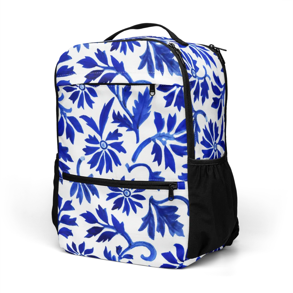 Azure Vinework on Utility Backpack — Left Front