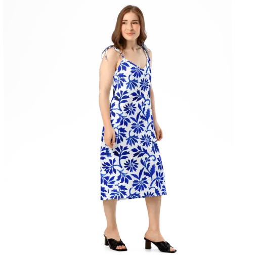 Azure Vinework on a Slip Dress