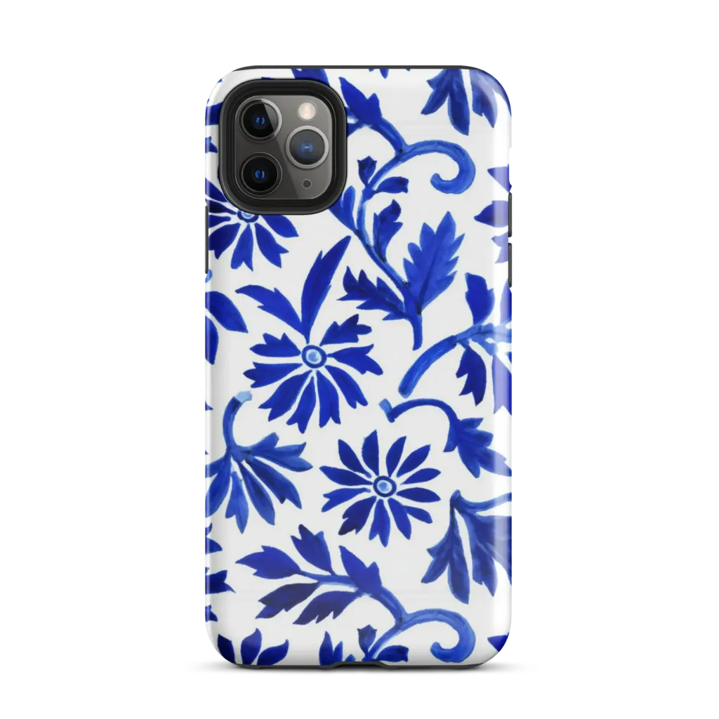 Azure Vinework on Tough Case for iPhone® — Front