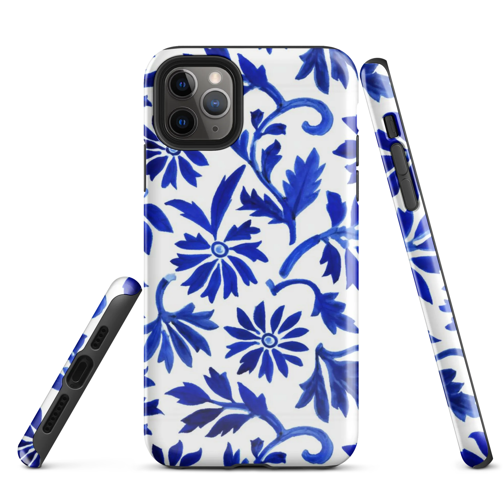 Azure Vinework on Tough Case for iPhone® — Front