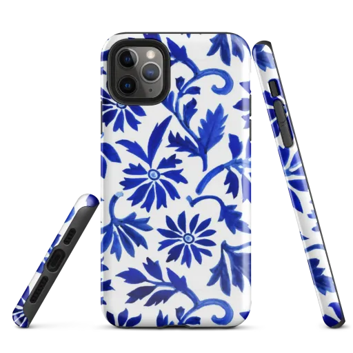 Azure Vinework on a Tough Case for iPhone®