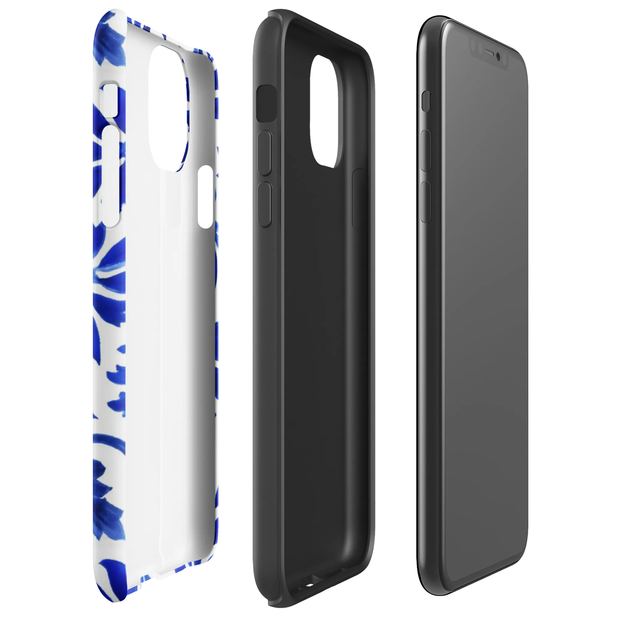 Azure Vinework on Tough Case for iPhone® — Right