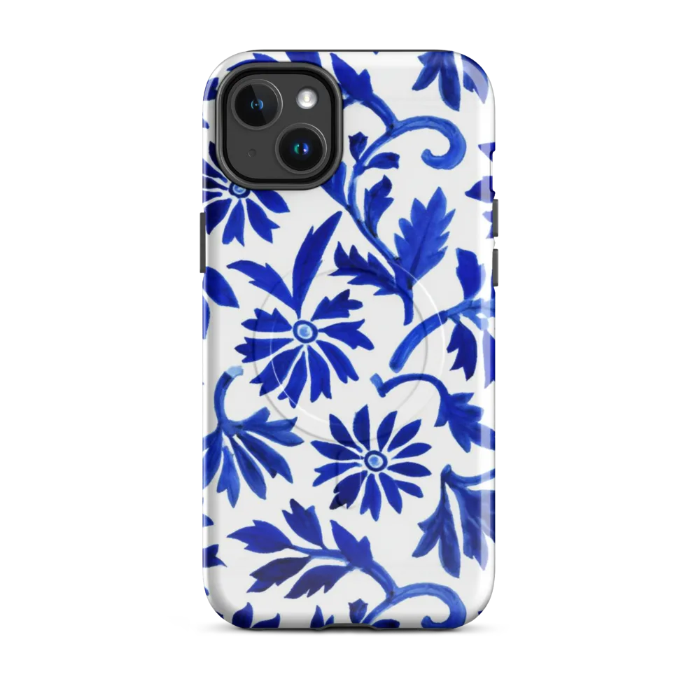 Azure Vinework on MagSafe Tough Case for iPhone® — Front