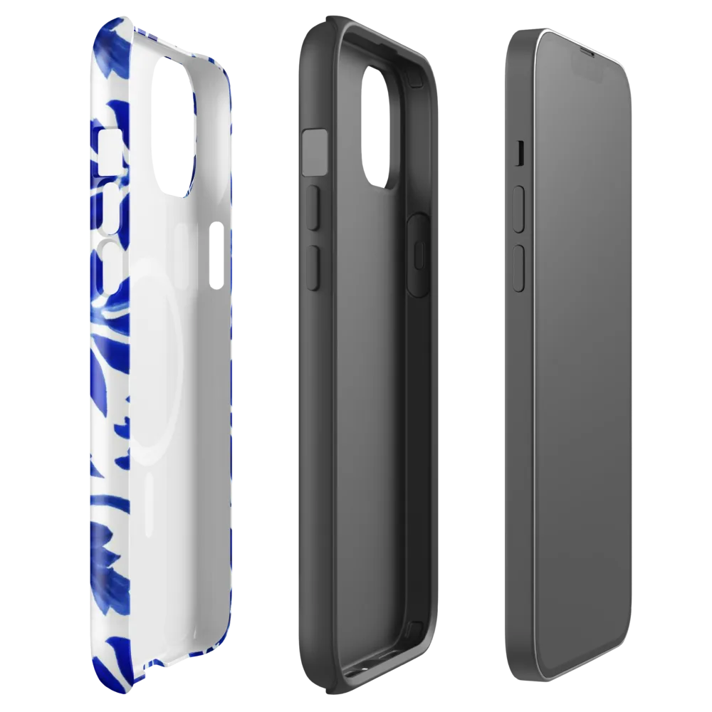 Azure Vinework on MagSafe Tough Case for iPhone® — Front