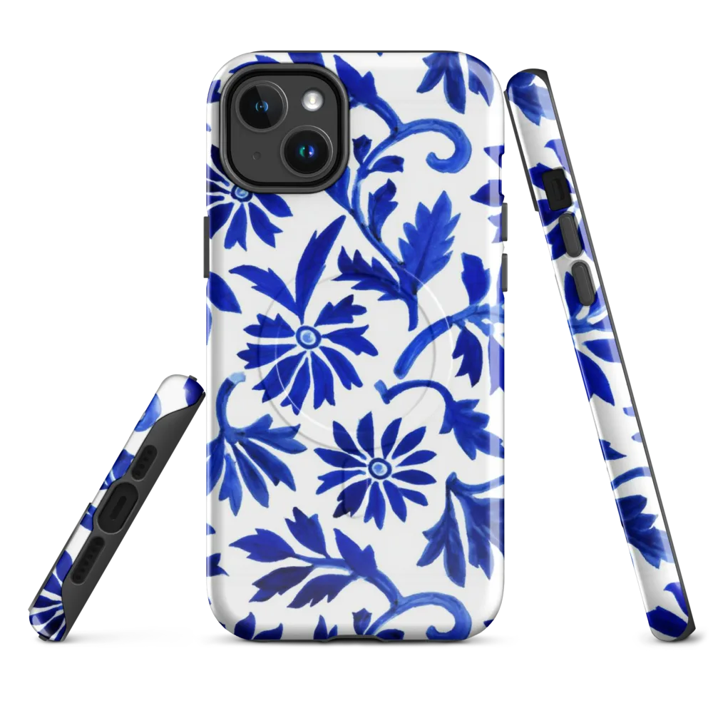 Azure Vinework on MagSafe Tough Case for iPhone® — Front