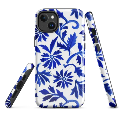 Azure Vinework on a MagSafe Tough Case for iPhone®
