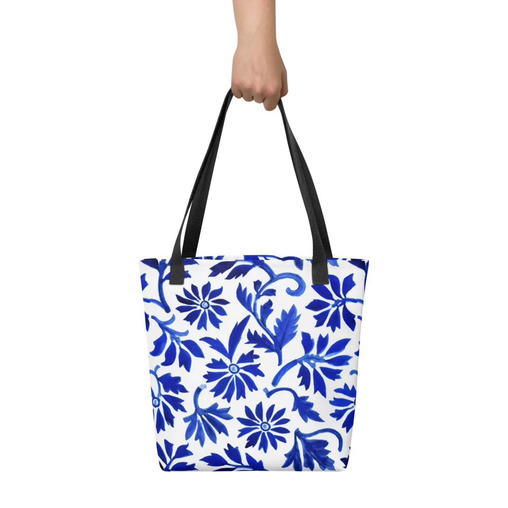 Azure Vinework on Tote Bag — Front