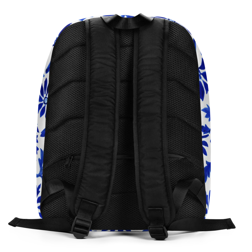 Azure Vinework on Minimalist Backpack — Back