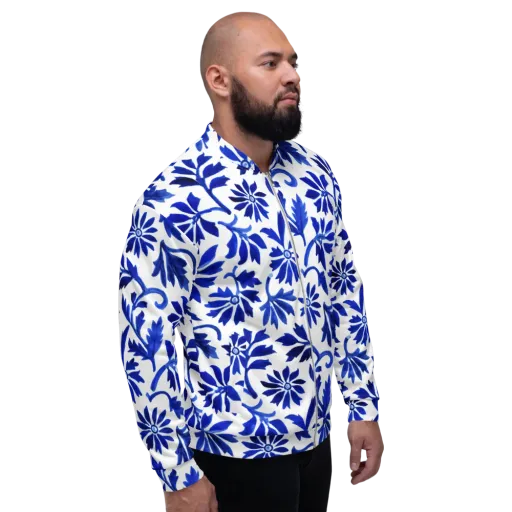 Azure Vinework on a Bomber Jacket