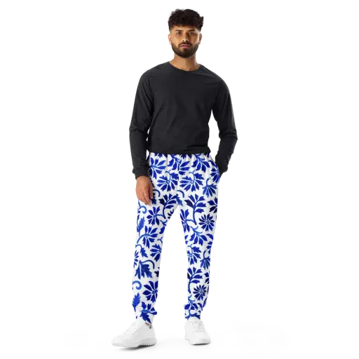 Azure Vinework on a Men's Joggers