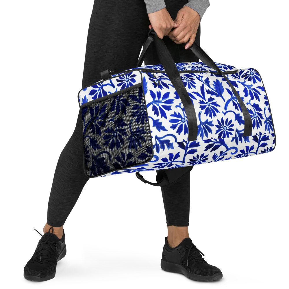 Azure Vinework on Duffle Bag — Right Front