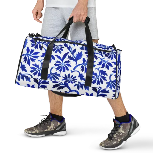Azure Vinework on a Duffle Bag