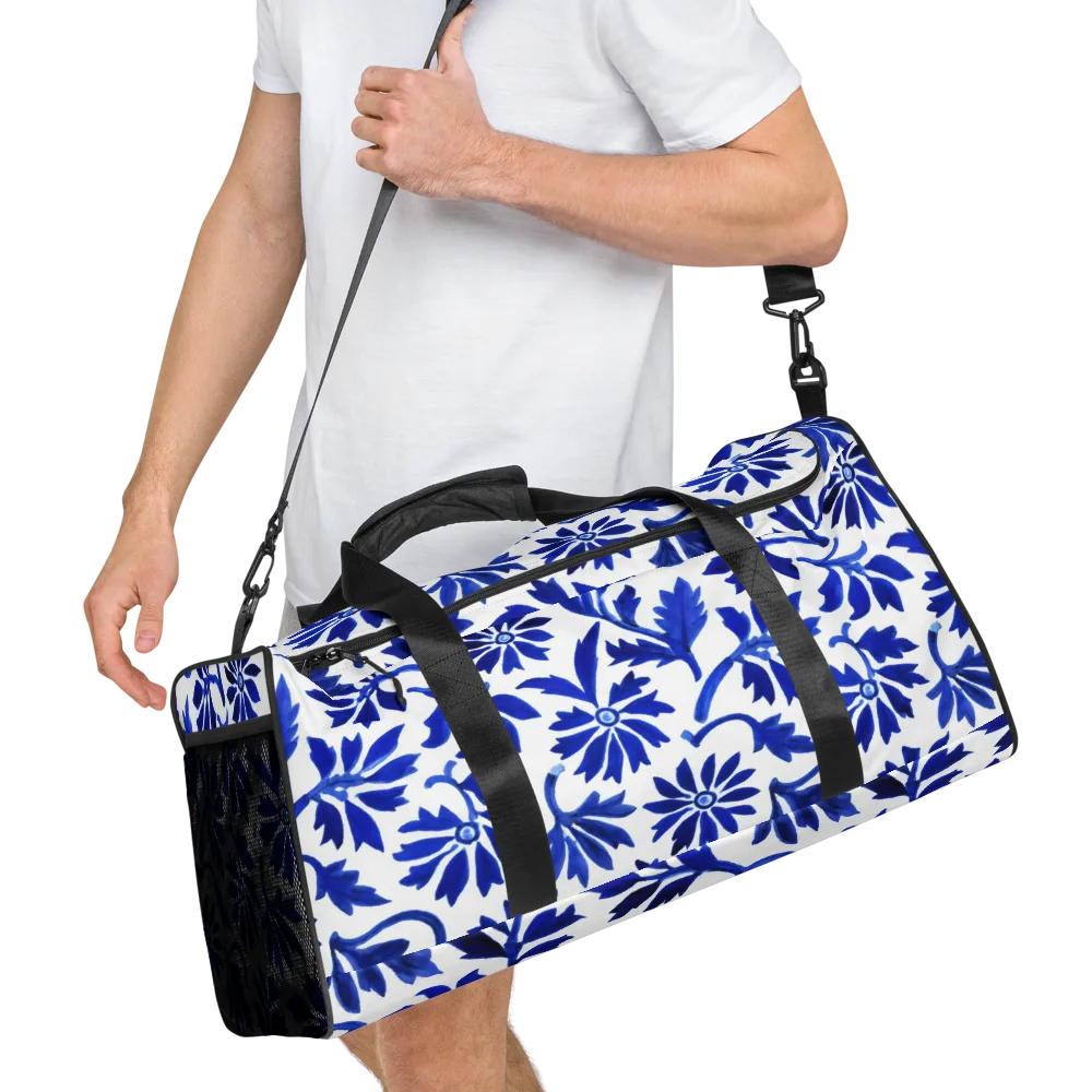 Azure Vinework on Duffle Bag — Right Front
