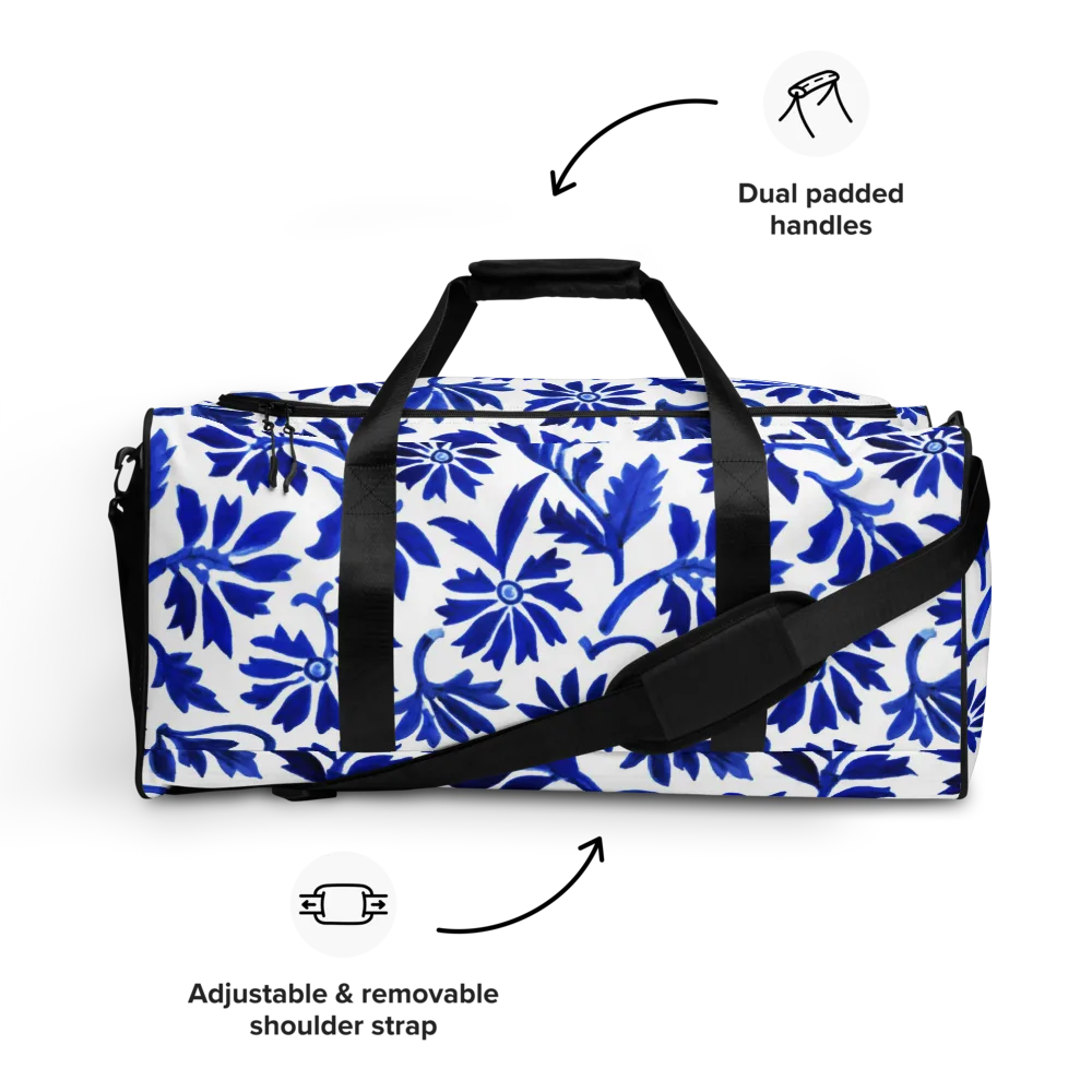 Azure Vinework on Duffle Bag — Front