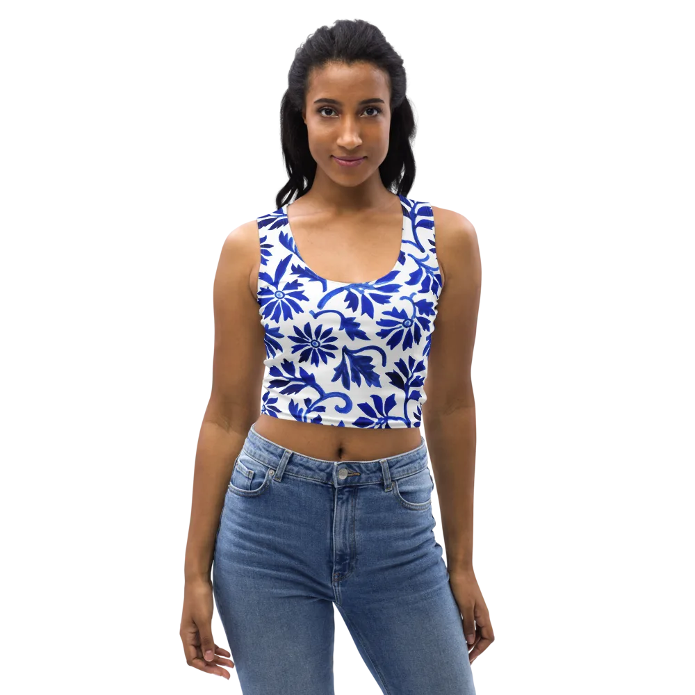 Azure Vinework on Crop Top — Front