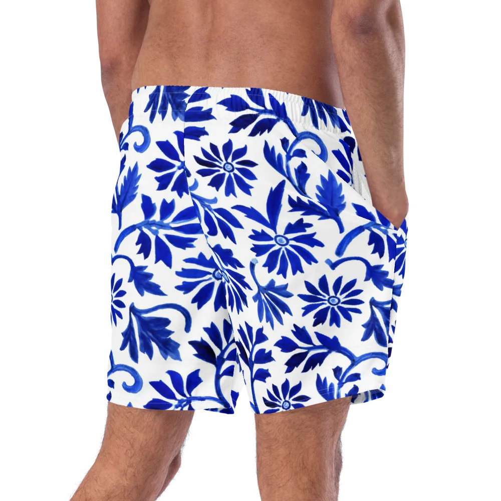 Azure Vinework on Swim Trunks — Right Back