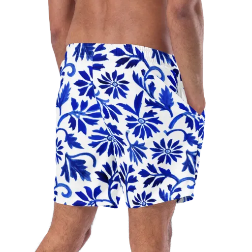 Azure Vinework on a Swim Trunks