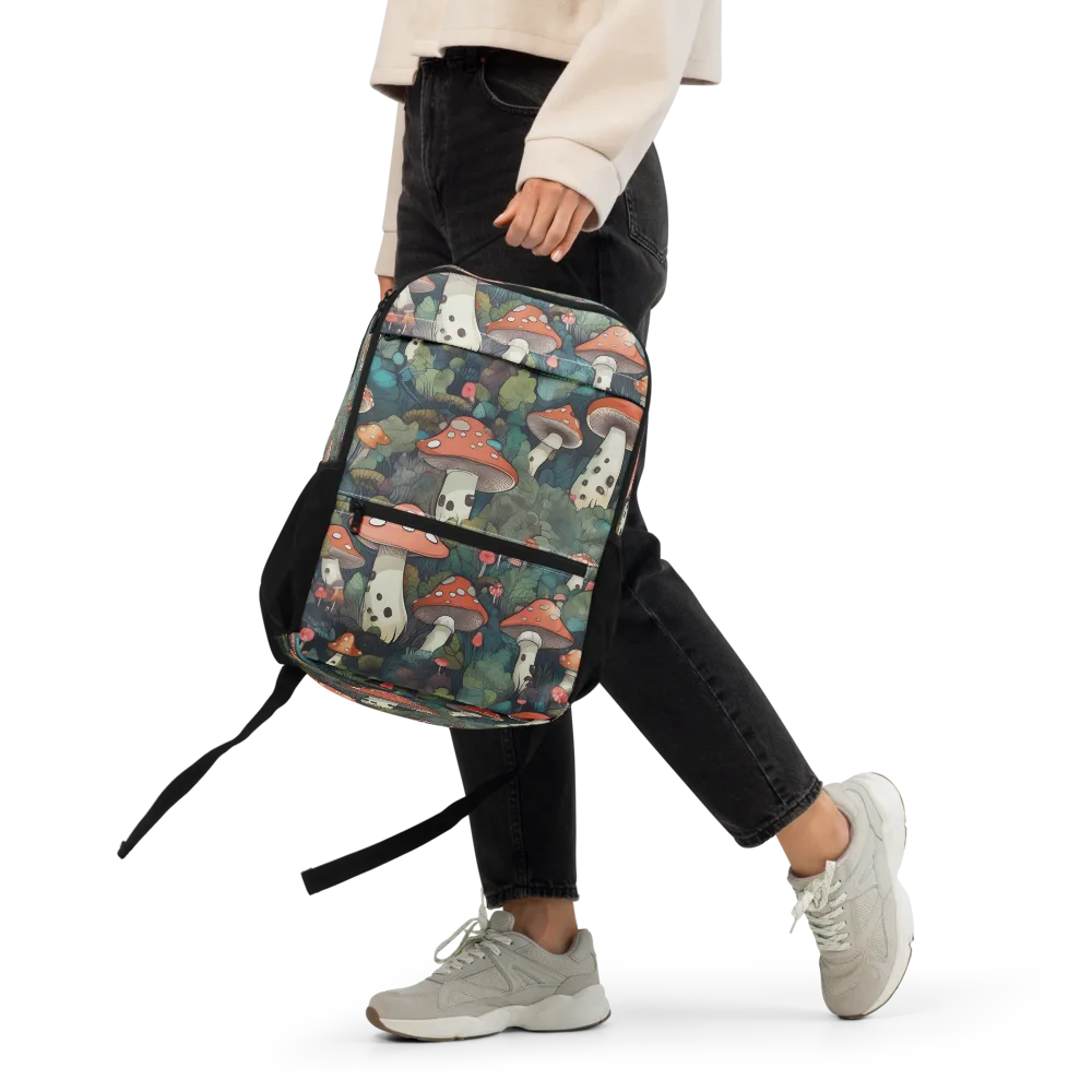 Toadstool Canopy on Utility Backpack — Front