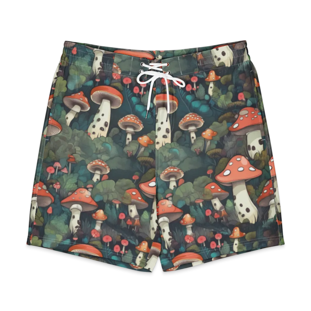 Toadstool Canopy on Men's Board Shorts — Front