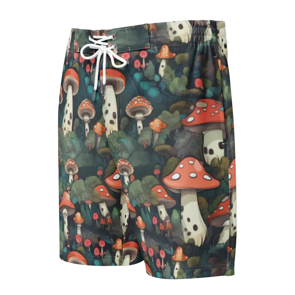 Toadstool Canopy on Men's Board Shorts — Front