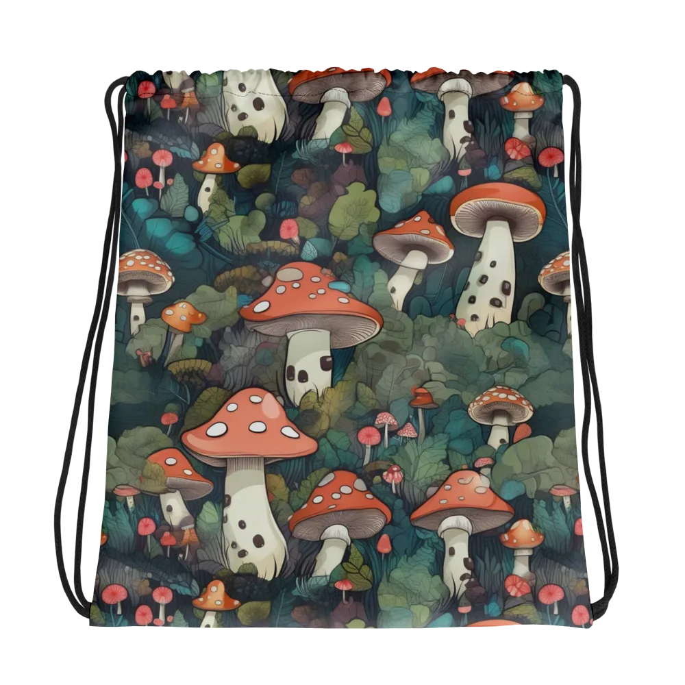 Toadstool Canopy on Drawstring Bag — Photo