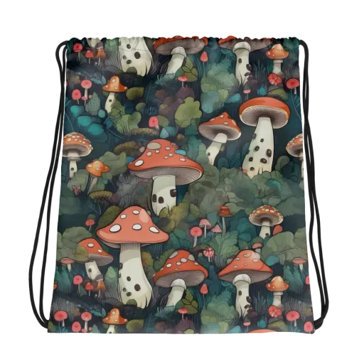 Toadstool Canopy on a Drawstring Bag