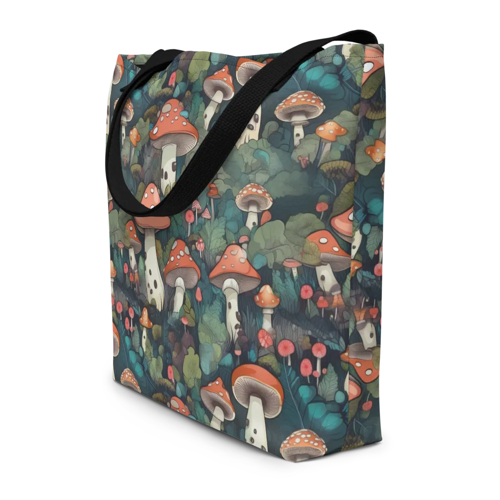 Toadstool Canopy on Large Tote Bag W/ Pocket — Front