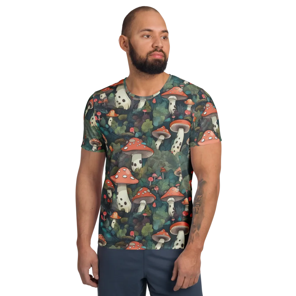 Toadstool Canopy on Men's Athletic T-Shirt — Front