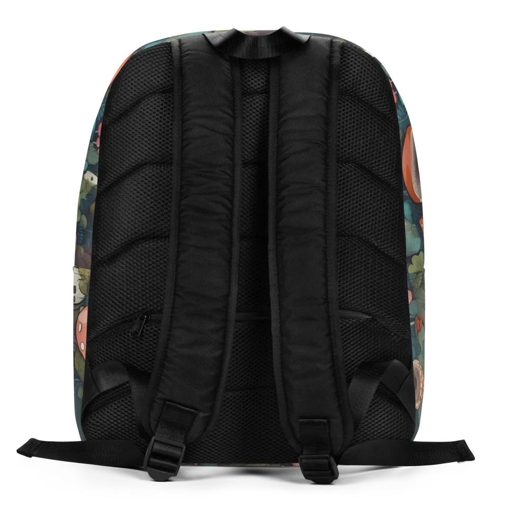 Toadstool Canopy on Minimalist Backpack — Back